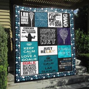 Behind Very Good Goalie Lacrosse Women Quilt Blanket Vh09  Quilt